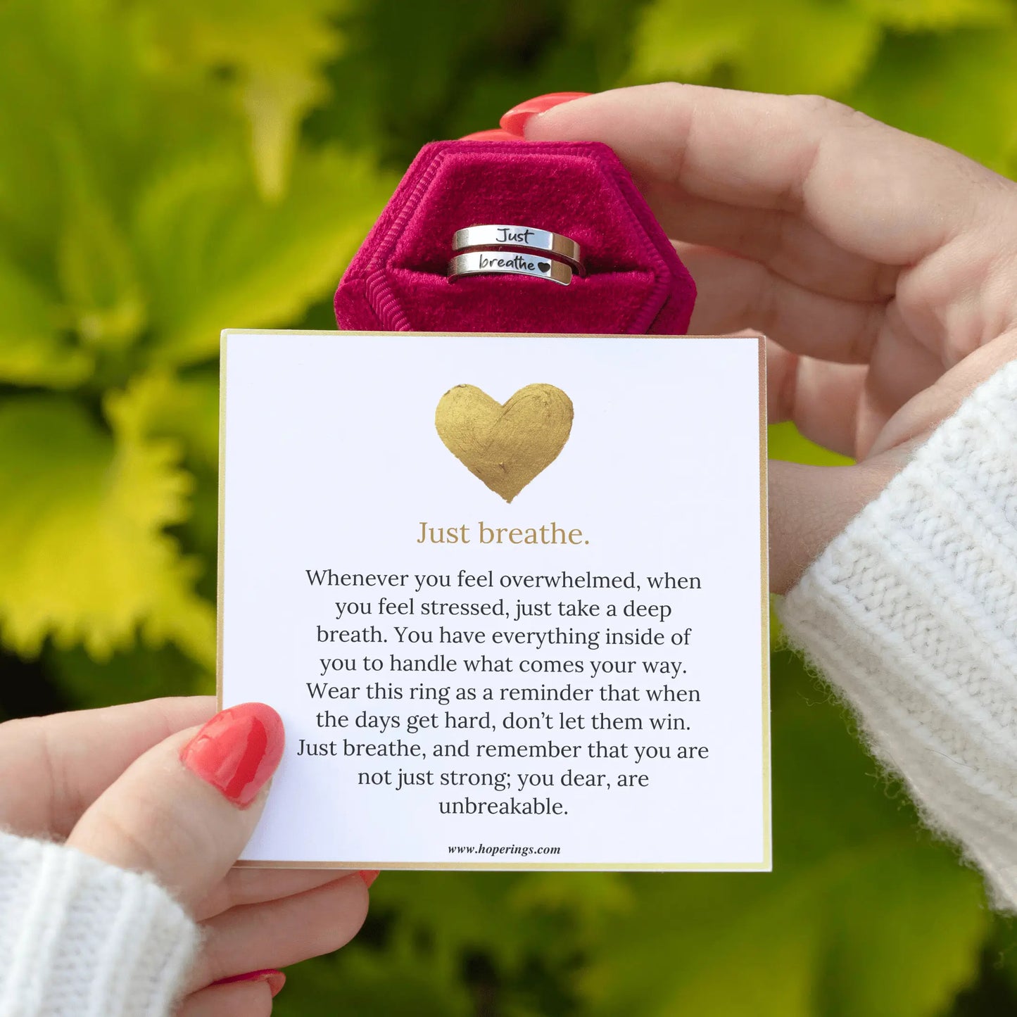 Just Breathe™ Serene Ring