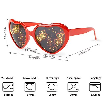PrismLove™ Heart Glasses