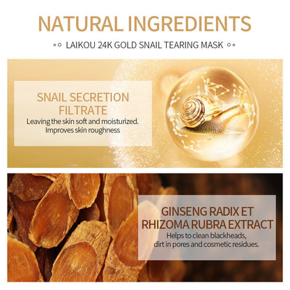 KaylaCare™ 24K Gold Snail Collagen Peel Off Mask