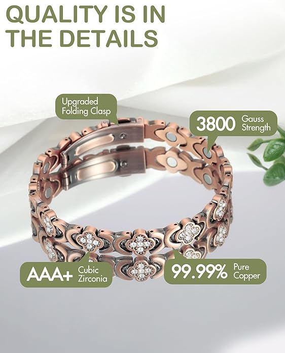 The Alleve®  Pure Copper Magnetic Bracelet