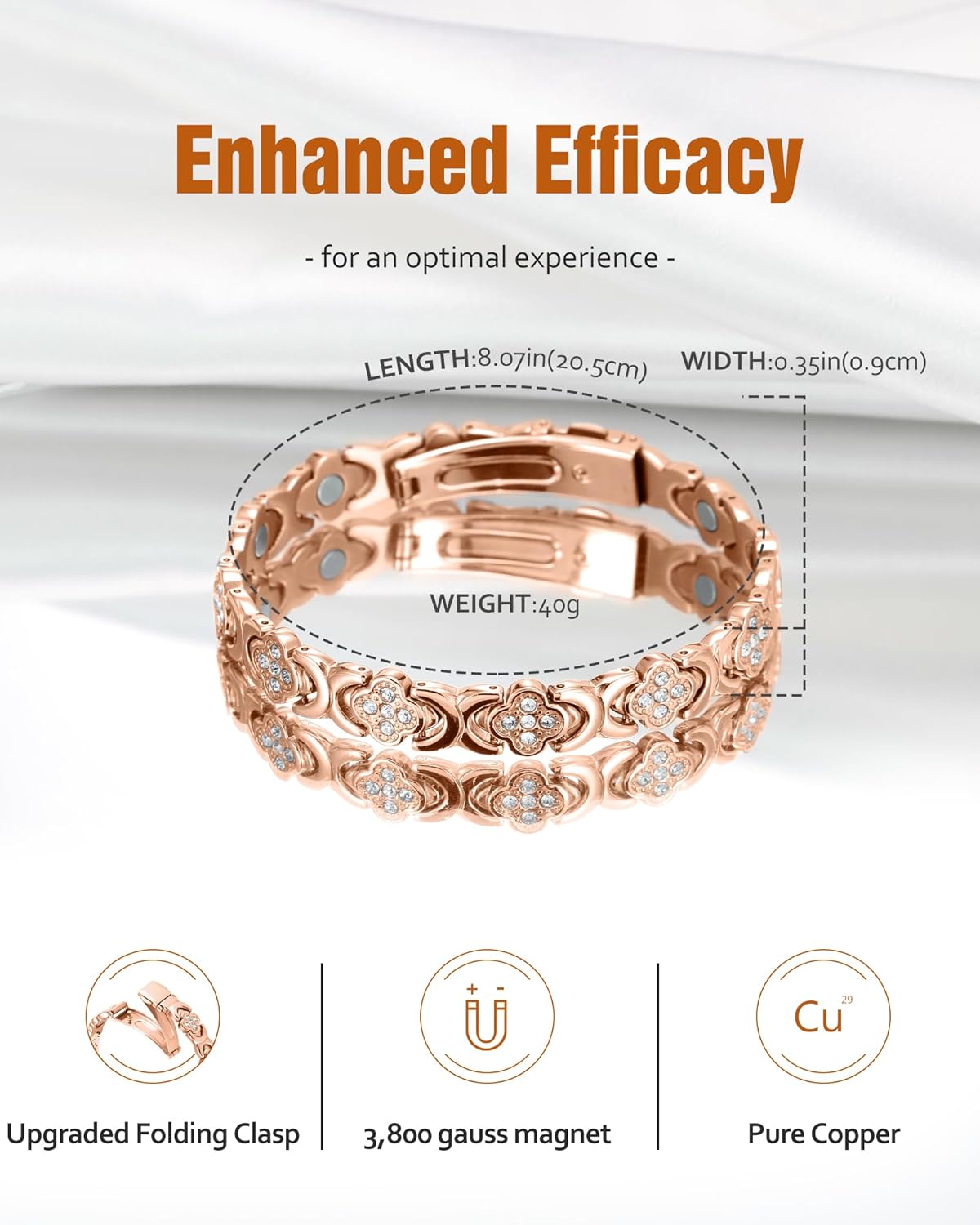 The Alleve®  Pure Copper Magnetic Bracelet
