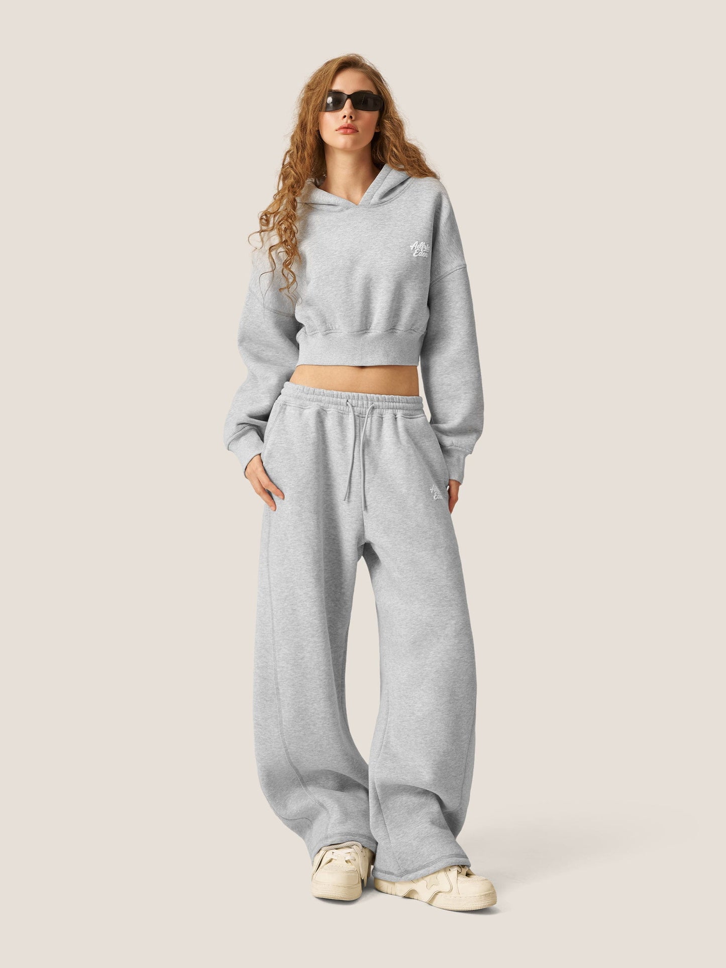FleeceFlex™ Cropped Hoodie Set