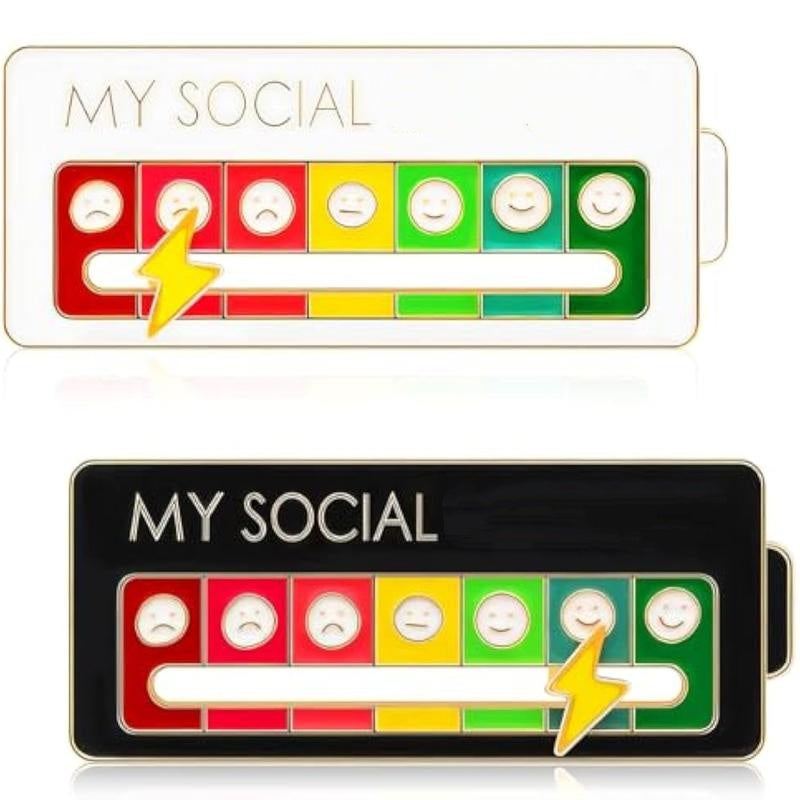 Social Battery Pin