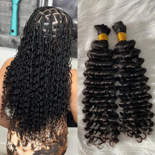 Crownelle 100g Human Braiding Hair Bundle