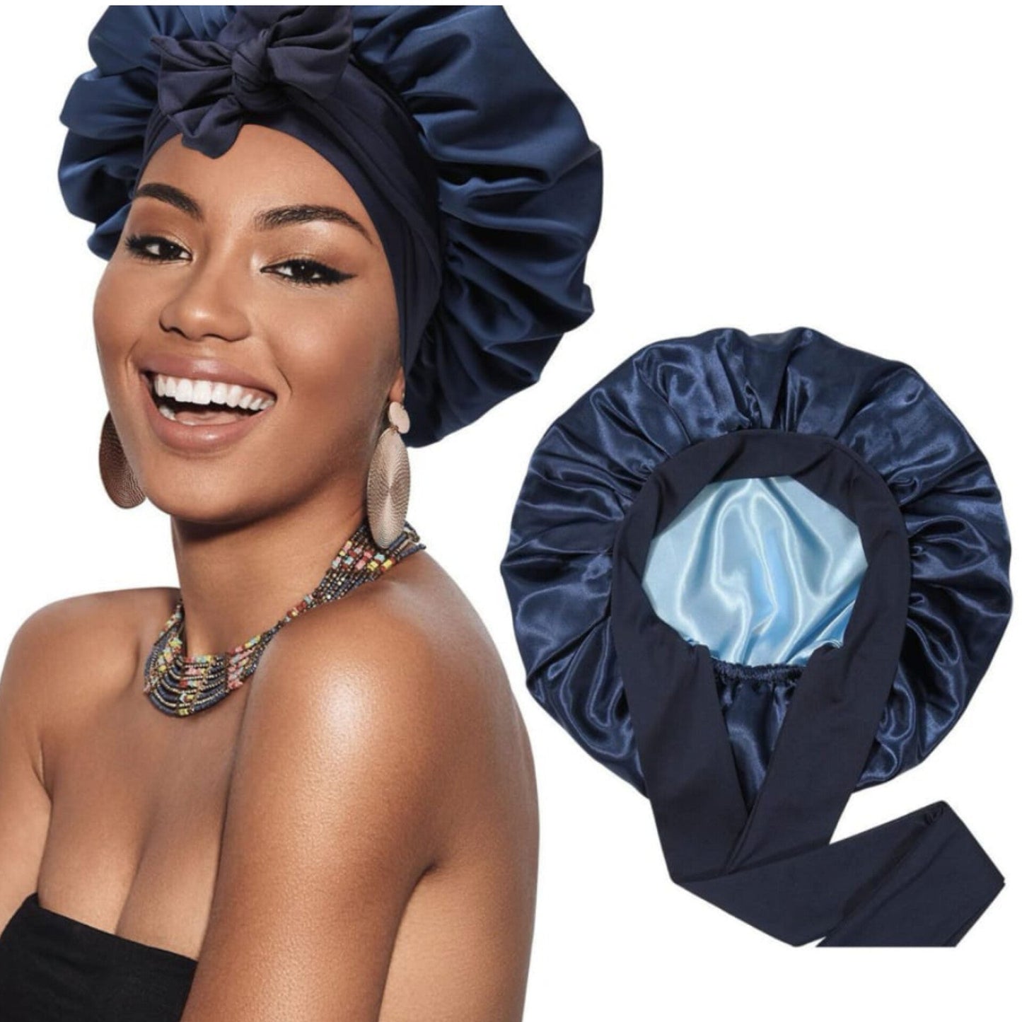 SilkLuxe™ - Satin Sleep Bonnet